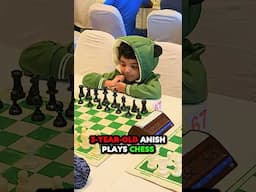 YOUNGEST RATED PLAYER Anish is PLAYING CHESS in the TOURNAMENT