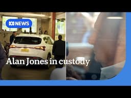 Alan Jones arrives at a Sydney police station | ABC NEWS