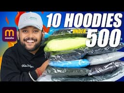 Top 10 Best Hoodie/Sweatshirt Under 500 For (Winter) Men 🔥 Meesho Hoodie Haul 2024 | ONE CHANCE