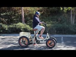 QUADRICYCLE Electric Bike! You MUST SEE This 4 Wheel EBike!  It is Crazy In All the Good Ways!