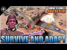 Air Support Spam DOESN'T EQUAL Battlefield Domination | 4V4 | Company of Heroes 3 Replays #43