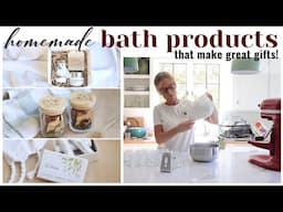 Bath Product Gift Ideas ~ Homemade Body Butter ~ Homemade Spa Products ~ Handmade Gift Ideas