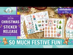 Christmas Sticker Release | ohelloRobin Etsy Shop | Decorative & Functional Planner Stickers