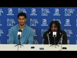 Men's Basketball: Nicholas Jourdain and Tyrese Hunter Press Conference-November 19, 2024