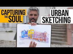 Capturing the Soul of São Martinho do Porto: URBAN SKETCHING Revealed