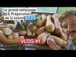 [VLOG 1️⃣] Nettoyage du potager et préparation de la saison 2025