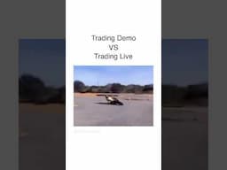 Trading demo vs Trading live #shorts