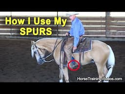 How I Use My Spurs When Training A Reining Or Cutting Horse - Horse Training 101