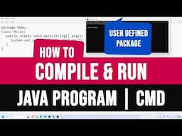 How to Run a Java Program which contains user defined Package from Command Promt