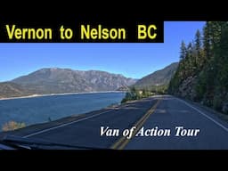 Vanlife road Trip Vernon bc to Nelson BC in a converted Promaster Van sharing Needles Ferry Nakusp