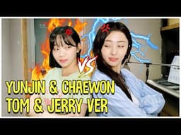 LE SSERAFIM Yunjin And Chaewon, Tom and Jerry Ver