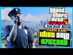 Idiot COMPLETES The Cluckin' Bell Farm Raid SOLO for $757,500 in GTA5 Online!