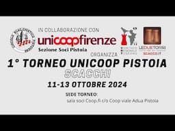 I Torneo di Scacchi Unicoop - Pistoia - 11-13 Ottobre 2024