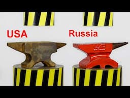 HYDRAULIC PRESS VS ANVILS OF DIFFERENT COUNTRIES