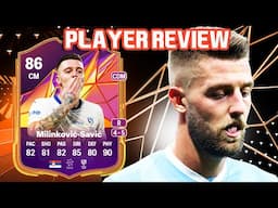 Quality Midfielder! 86 TRACK STARS MILINKOVIC-SAVIC PLAYER REVIEW | FC 25 Ultimate Team