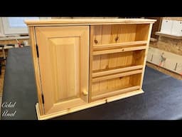 Making a small cabinet from remaining and used wood / Kullanılmış ahşaplardan küçük bir dolap yapımı