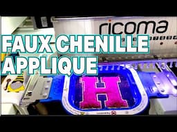 How to Make a Faux Chenille Patch for a Varsity Jacket | Appliqué  Embroidery with Ricoma Machine