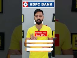 HDFC Lifetime free CreditCard Offer upto 31 December 2024 #creditcard #shorts