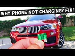 Why Phone Does Not Charge In Car BMW X3 X4 2010 2011 2012 2013 2014 2015 2016 2017 2018