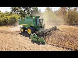 Hannah Starts Driving Big Red | Opening Day of Soybean Harvest