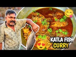 मसालेदार katla fish curry 😋🐠 ||Truck 🚛 humara लोड हो गया 🤗 || #driverlifevlog