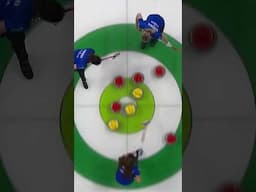 Stefania Constantini clears the house! #curling #italy #wintersport #olympicsport