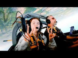 She was SO scared, until she Loved it! Evelyn's 1st Aerobatic Flight