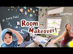 Toddler Room Makeover! + Brand New Wardrobe ft. Cozy Cub! *Surprising my 1 Year Old With a New Room!