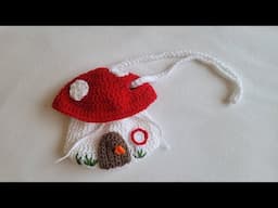 How to Crochet a Mushroom Bag - Mushroom House - How to Crochet - GS Crochet