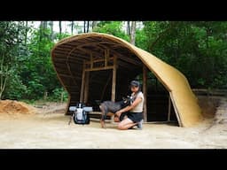 Into the Wild: Creating a Cozy Earth Dome Shelter During a Big Storm, Part 1