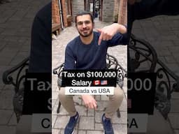 USA vs Canada Salary Comparison | Canada Jobs | Taxes in Canada #shorts #canada #movingcanada