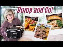 NEW 🤩 5 Ingredient Dump & Go Crockpot Meals |Easy Slow Cooker Meals That Are Extraordinary!