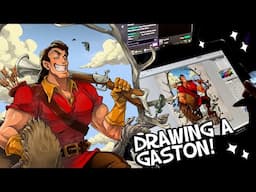 Drawing a Gaston Illustration in Photoshop