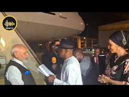 FCT Minister Wike and Bianca Ojukwu welcomed the Indian Prime Minister at Abuja Int'l Airport