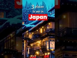 3 Winter Places in Japan to See! 🇯🇵