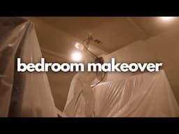 DIY Bedroom Makeover On A Budget | HVLP Spray Painting | Bedroom Design