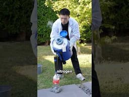 Liquid Nitrogen Rocket Experiment!