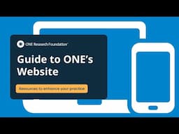 Guide to ONE's Website