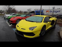 THE CARS COME OUT FOR A RAINY HOLIDAY TOY DRIVE