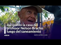 Así quedó la casa del profesor Nelson Bracho luego del saneamiento