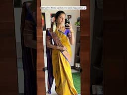 🎇 Amma 🏠polam saree enna drape panlam 🤔