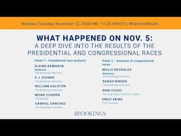 What happened on Nov. 5: A deep dive into the results of the presidential and congressional races