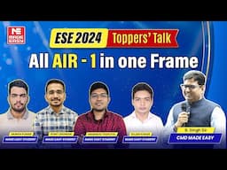 Meet the ESE 2024 Toppers | AIR-1 in CE, EE, E&T, ME | Exclusive Talk with B. Singh Sir | MADE EASY