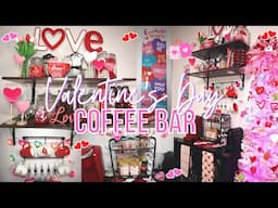 *NEW 2024*💗❤️Valentines Day Coffee Bar | Colorful & Festive Decorating Ideas for Valentine's Day 💗☕️