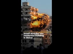 Israeli strike hits Beirut as Lebanon’s death toll surpasses 3,500 | AJ #shorts