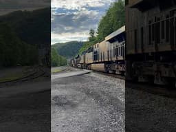 CSX cruising through the mountains! #Shorts #Trains