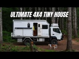 Overland Tiny House is their full time home! Fuso 4x4 Truck Camper Tour