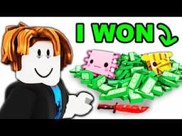 I Spent $100,000 Robux in GAMBLING Games