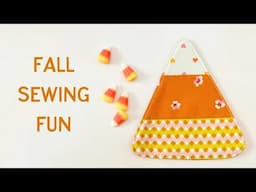 Scrap Buster! Sew Candy Corn Coasters with Free Template!