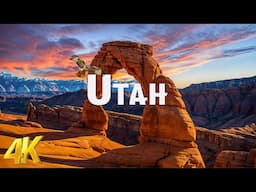 FLYING OVER UTAH (4K UHD) - Stunning Footage at Winter - Scenic Relaxation Film with Epic Music